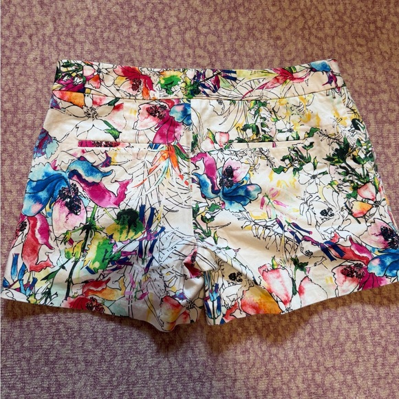 Express Multicolor Floral High Waist Shorts - Picture 2 of 2